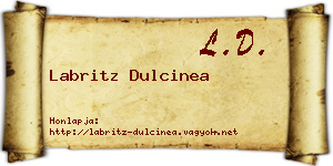 Labritz Dulcinea névjegykártya
